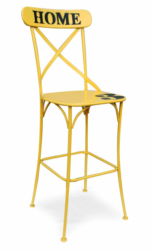 Bar krzesło żółte 46x43x116cm 