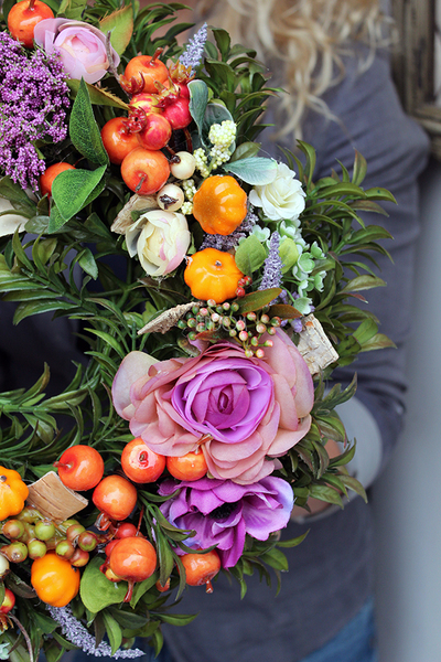 cudowny wianek dekoracyjny Salamandra, śr.35cm  