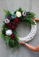 duży zjawiskowy wianek na drzwi, Marta, śr.65cm