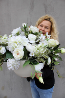 Beate Exclusive kompozycja kwiatowa / bukiet wys.38cm, śr. kwiatów 60cm