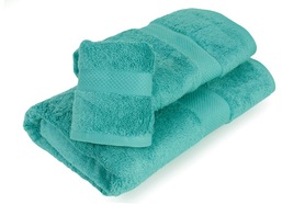 bawełniany ręcznik Carmen turkusowy, wym.50x100cm
