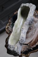 cementowa donica naśladująca drewno, wym.11x50x17cm