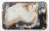 Agate Milai, złota taca glamour, wym.8x48x30cm 