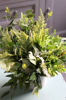 kompozycja w plastikowej osłonce Zielona Heruna, wys.26cm