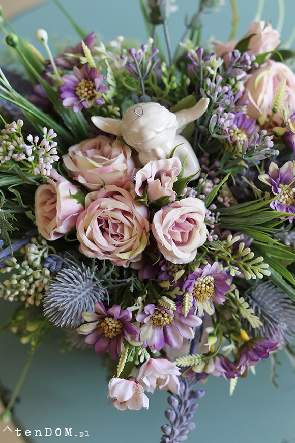 kompozycja kwiatowa, Angelo Sipreme, wym.23x38cm