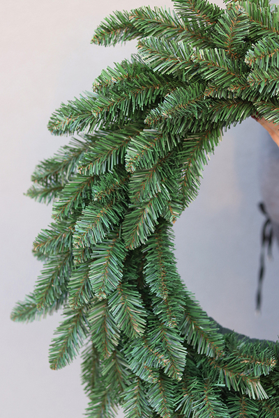 Iglak, wianek z gałązek iglastych/podkład, duży, śr.69cm