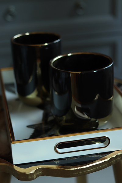 Gold&Black Revolta 2, elegancka osłonka glamour, wym.13x13cm