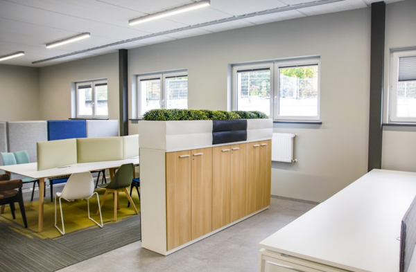 Nyx, nowoczesna czarna donica, wysoka, wys.70x70x25cm