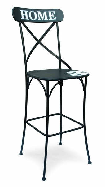 Bar krzesło czarne o wym. 46x43x116cm 