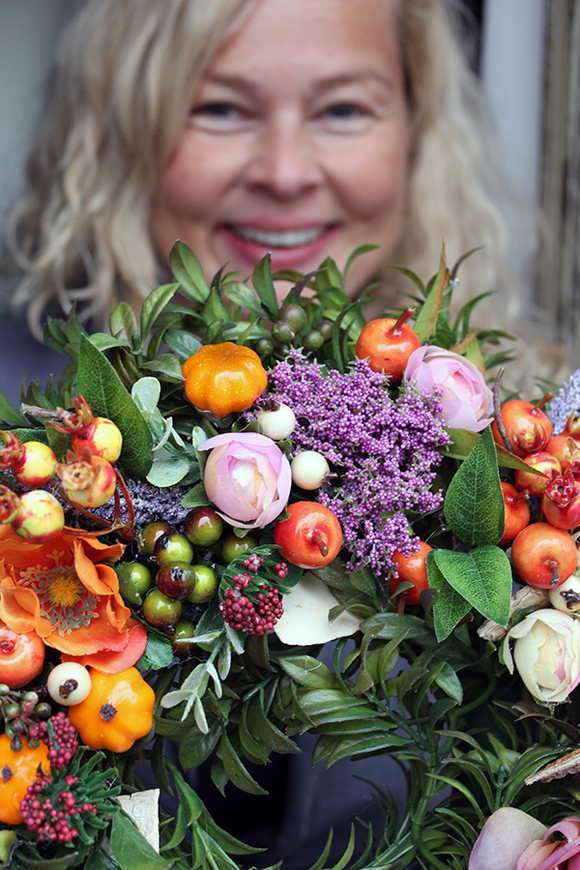 cudowny wianek dekoracyjny Salamandra, śr.35cm  