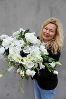 Beate Exclusive kompozycja kwiatowa / bukiet wys.38cm, śr. kwiatów 60cm