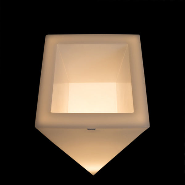 Rossa donica podświetlana światło ciepłe 45x90cm