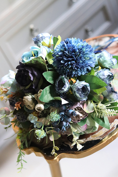 Bluenello, bukiet niebieskich kwiatów, wys.39cm