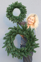 Iglak, wianek z gałązek iglastych/podkład, duży, śr.69cm