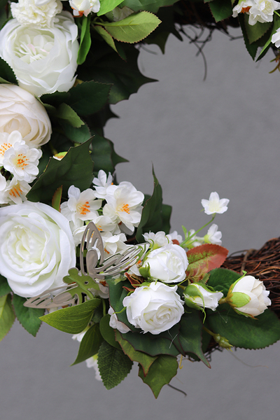 Lunite, elegancki wianek na drzwi z ważką, śr.30cm