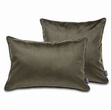 poduszka dekoracyjna welurowa, Velvetia, jesienna zieleń, wym.40x60cm