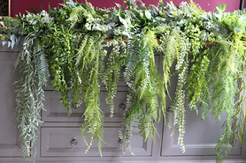 efektowna zielona girlanda, Gertruda, dł.100cm