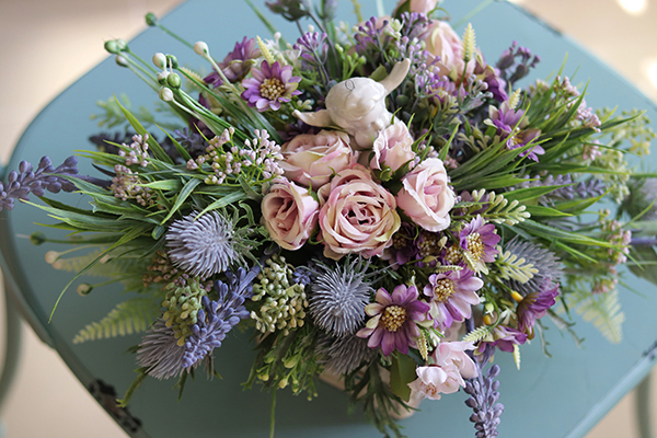 kompozycja kwiatowa, Angelo Sipreme, wym.23x38cm