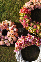 piękny wianek na drzwi Roses, śr.40cm  