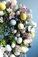 uroczy wielkanocny wianek na drzwi stroik na stół, Sweet Easter, śr.33cm