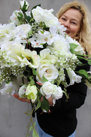 Beate Exclusive kompozycja kwiatowa / bukiet wys.38cm, śr. kwiatów 60cm