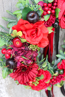 prezent na Walentynki, wianek na drzwi Red Ella, śr.40cm 