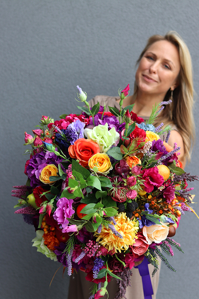 bogaty jesienny kosz, Sentymenty, wys.67cm  