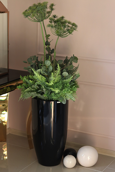 Filemona Grande, wiecznie żywe rośliny w donicy fiberglass, wym.140cm 