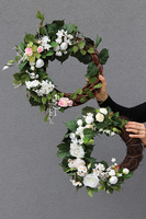 Lunite, elegancki wianek na drzwi z ważką, śr.30cm