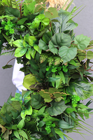 bardzo duży wianek na drzwi, Green Leaves, śr.60cm