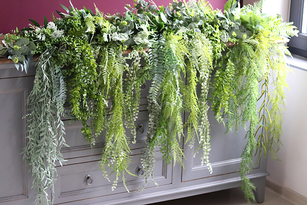 efektowna zielona girlanda, Gertruda, dł.100cm