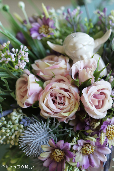 kompozycja kwiatowa, Angelo Sipreme, wym.23x38cm