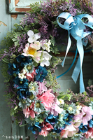 dekoracyjny wianek Margerytki 2, śr.38cm  