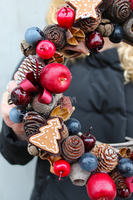 bożonarodzeniowy wianek / stroik Deco Time śr.28 cm