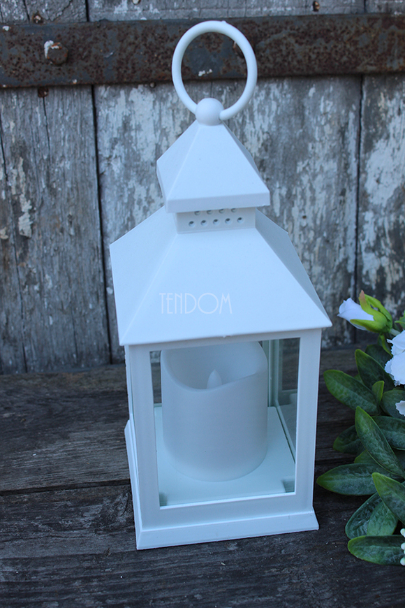 dekoracyjny wianek wiosenny Landassa z lampionem LED, śr.40cm