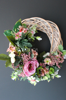 kwiatowy wianek na drzwi Sen Nocy Letniej, śr.37cm