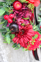 prezent na Walentynki, wianek na drzwi Red Ella, śr.40cm 