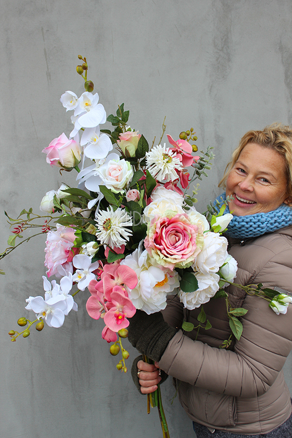 bukiet / dekoracja kwiatowa do wazonu Walencja Small, wym.72cm