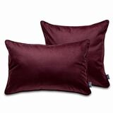 poduszka dekoracyjna welurowa, Velvetia, bakłażanowy fiolet, wym.40x60cm