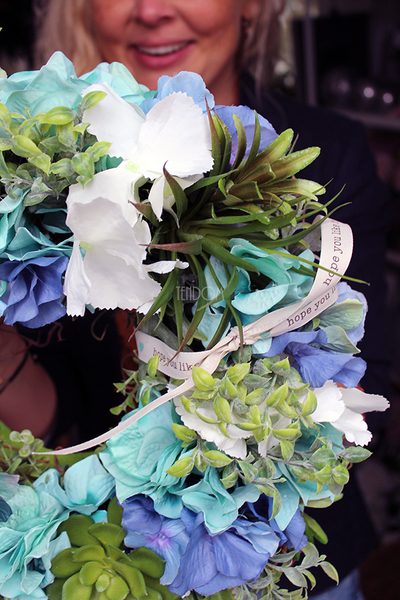 wianek dekoracyjny morski Hortense, śr.35cm