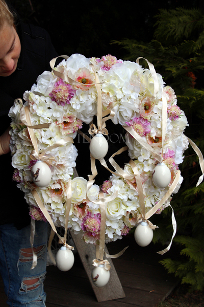 wianek / wieniec podwieszany Piękno Wiosny, śr.52cm 