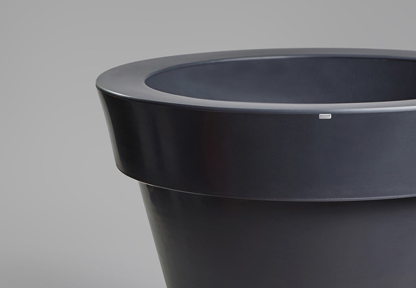 Grande donica antracyt z wewnętrzną półką, 88x75cm