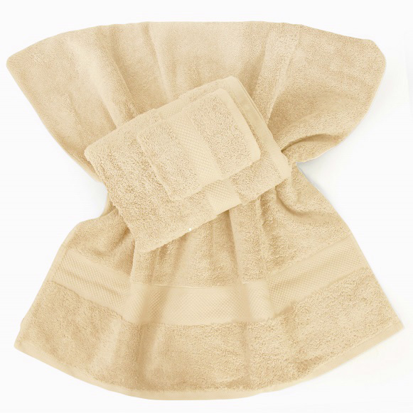 bawełniany ręcznik Carmen kremowy, wym.50x100cm