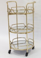 Rakshanda, lustrzany stolik na kółkach, wym.91,5x53x46cm