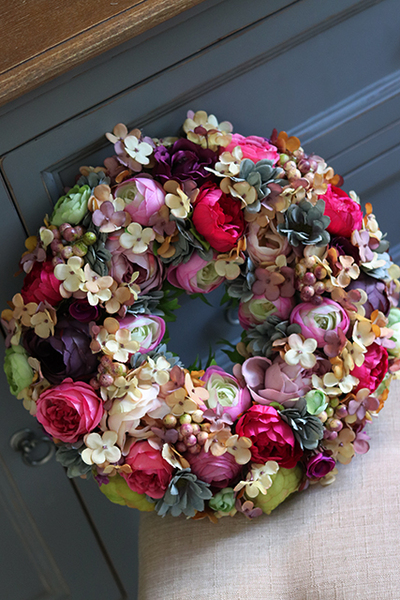 Tenoro, wianek na drzwi w barwnej kolorystyce, śr. 32cm