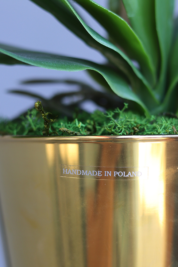 Golden Ramoneo, storczyk w złotej donicy, wys.62cm