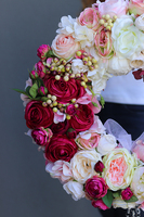 Picassa Cristals, elegancki wianek na drzwi z kryształem, śr.45cm