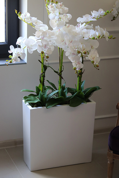 Grande Fiberglass Marco, duża kompozycja ze storczykiem, wys.121cm