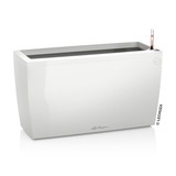 donica na kółkach z nawadnianiem, Cararo, biała, wym.43x75x30cm