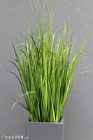 Fiberglass Grande Grey, nowoczesna kompozycja ze sztucznej trawy, wys.130cm